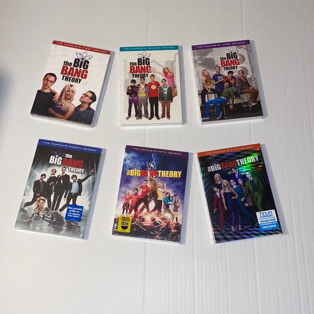 The Big Bang Theory Seasons One Through Six New DVDs